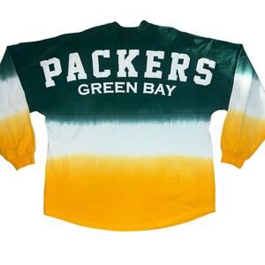 Green Bay Packers Pro Line Women's Spirit Jersey Long Sleeve T-Shirt Green  MED